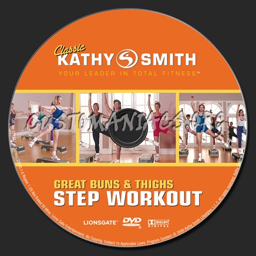 Kathy Smith Great Buns & Thighs Step Workout dvd label