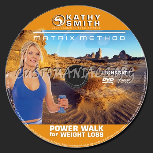 Kathy Smith Power Walk for Weight Loss dvd label
