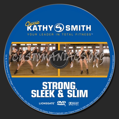 Kathy Smith Strong Sleek & Slim dvd label