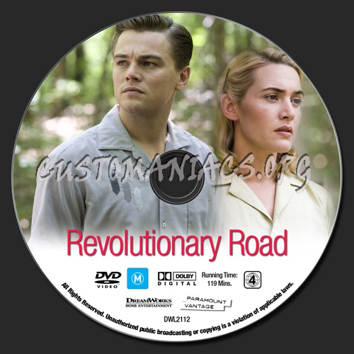 Revolutionary Road dvd label