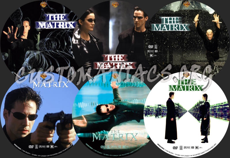 The Matrix dvd label