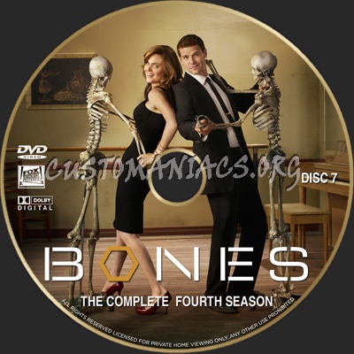 Bones Season 4 dvd label