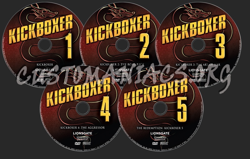 Kickboxer 1-5 dvd label