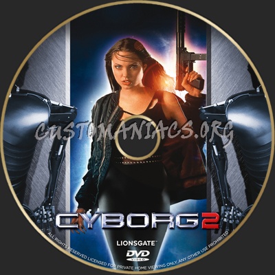 Cyborg 2 dvd label