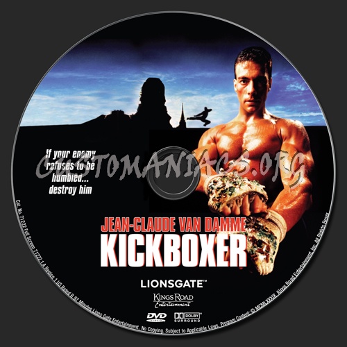 Kickboxer dvd label