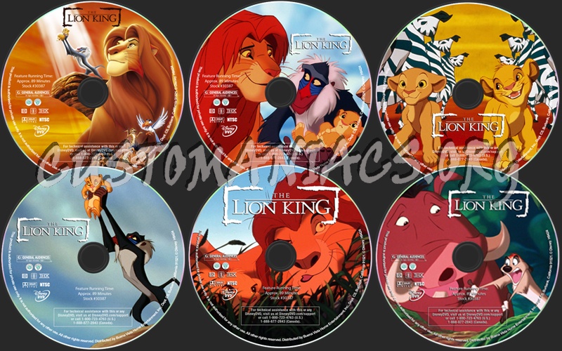 The Lion King dvd label