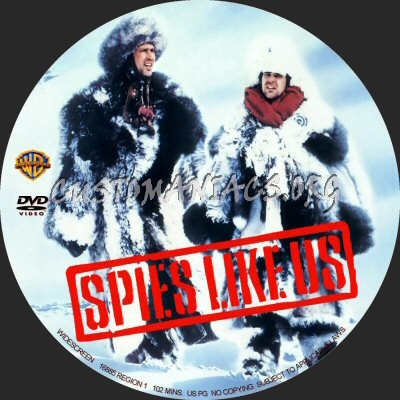 Spies Like Us dvd label