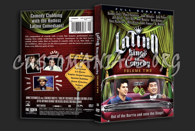 Latino Kings of Comedy Volume 2 dvd cover