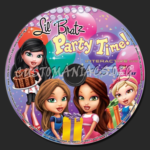 Lil' Bratz Party Time! dvd label
