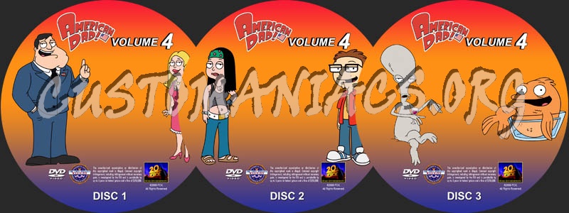 American Dad: Volume 4 dvd label