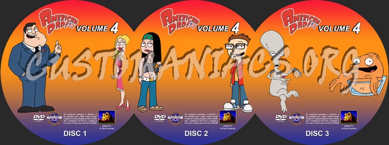 American Dad: Volume 4 dvd label