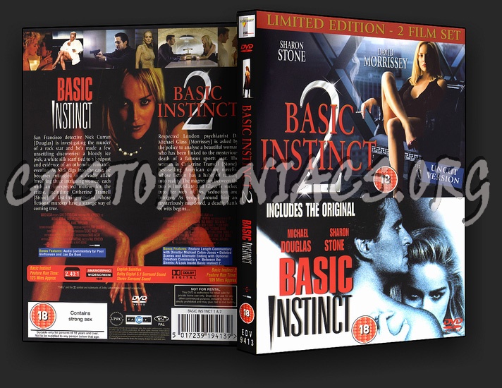 Basic Instinct 1 & 2 dvd cover