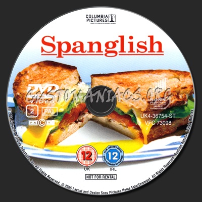 Spanglish dvd label