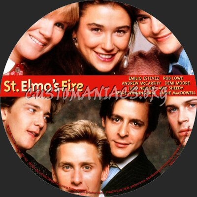 St. Elmo's Fire dvd label