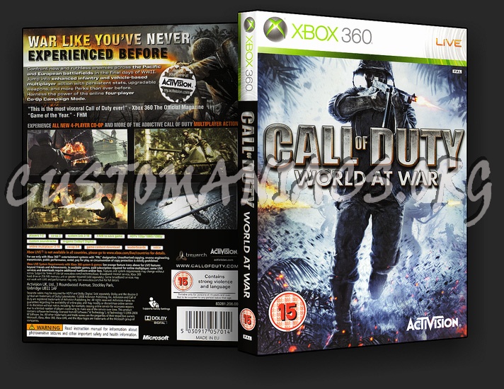 Call of Duty: World at War dvd cover