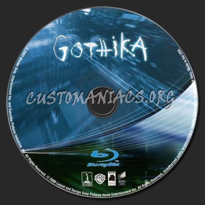 Gothika blu-ray label
