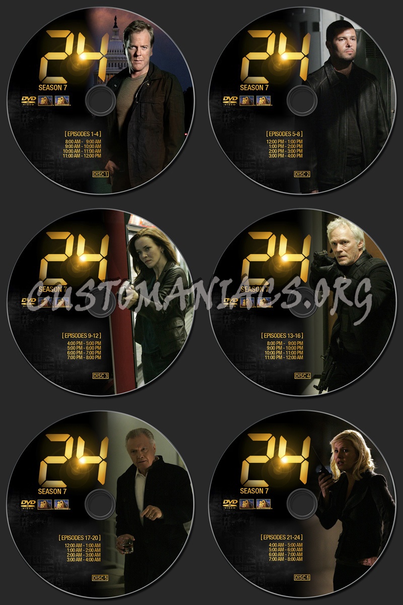 24 Season 7 dvd label