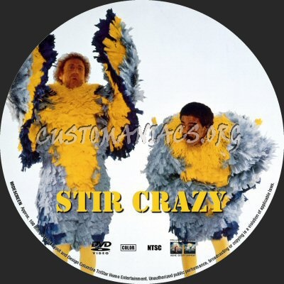 Stir Crazy dvd label