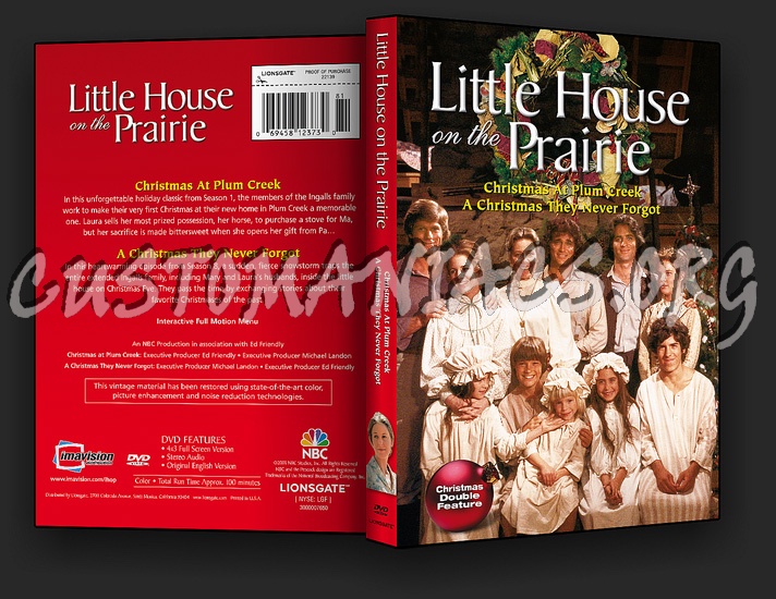 Little House on the Prairie: Christmas at Plum Creek A Christmas they Never Forgot dvd cover