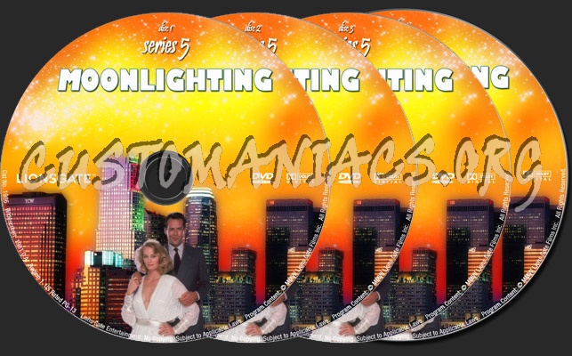 Moonlighting Series 5 dvd label