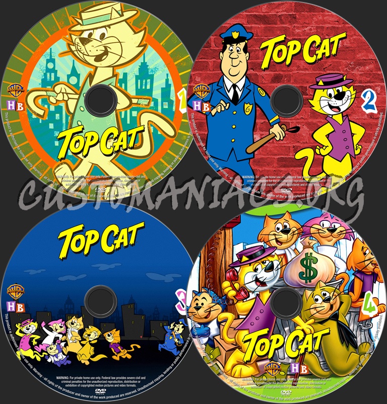 Top Cat dvd label