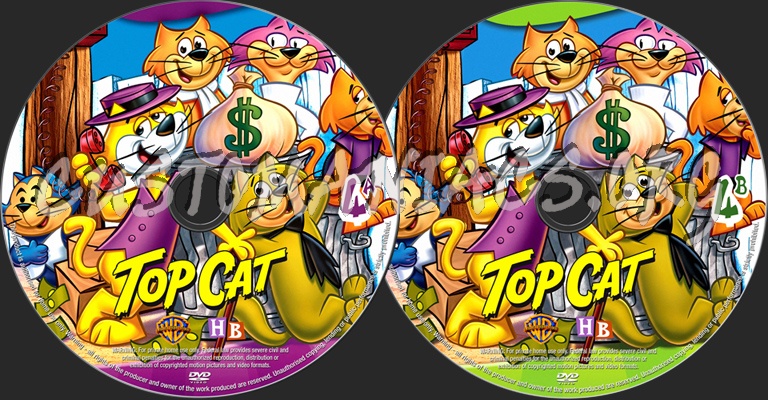 Top Cat dvd label