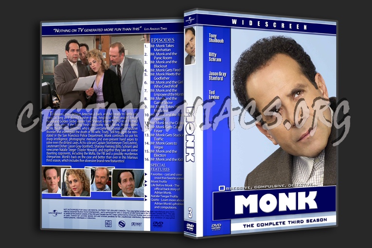 Monk dvd cover