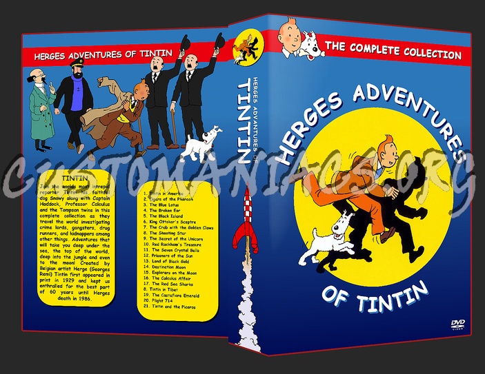 Herges adventures of Tintin dvd cover