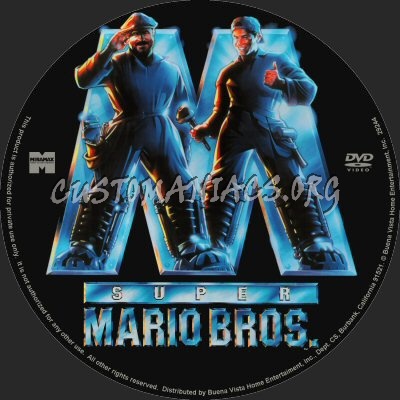 Super Mario Bros dvd label