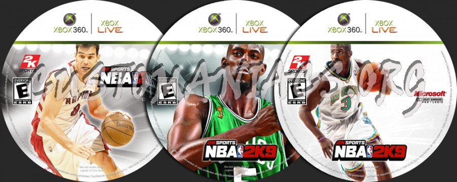 Nba 2k9 dvd label