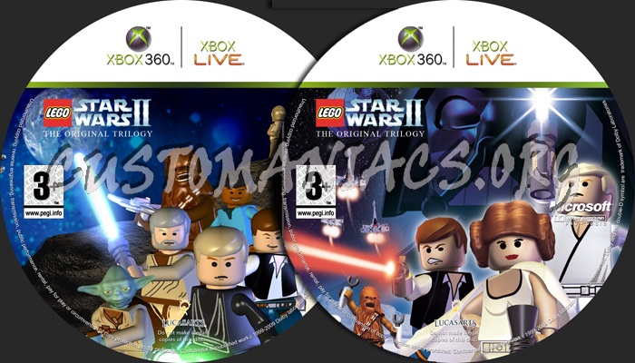 LEGO Star Wars 2 dvd label