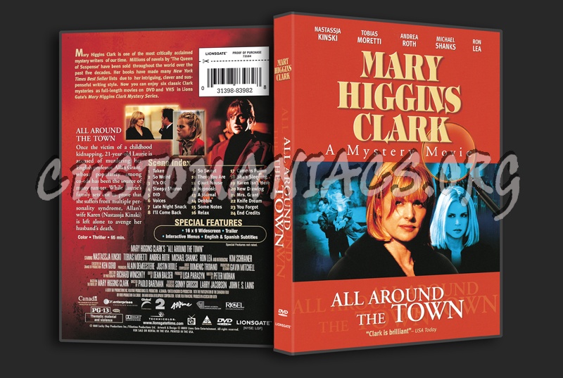 Mary Higgins Clark: All Around the Town dvd cover