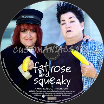 Fat rose and squeaky dvd label