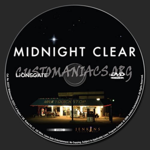 Midnight Clear dvd label