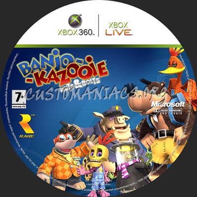 Banjo Kazooie dvd label