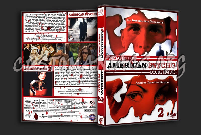 American Psycho/American Psycho 2 Double Feature dvd cover