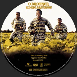 Oh Brother Where Art Thou? dvd label