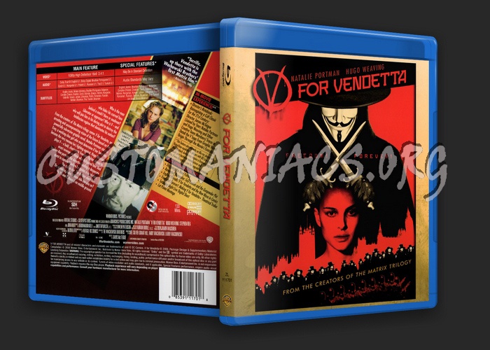 V for Vendetta blu-ray cover