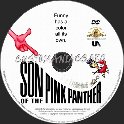 Son of the Pink Panther dvd label