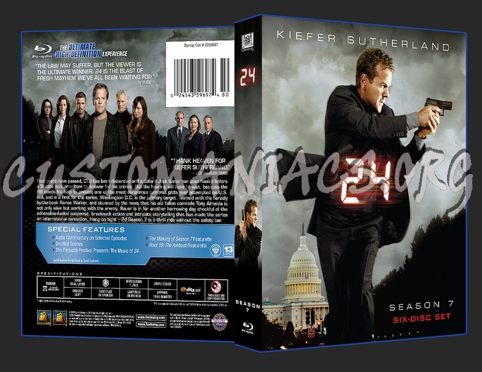 24 Season 7 blu-ray cover