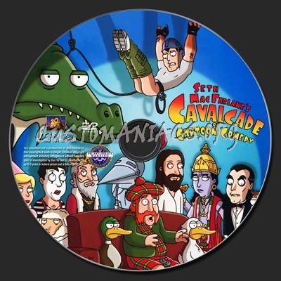 Seth MacFarlanes Cavalcade of Cartoon Comedy dvd label - DVD Covers &  Labels by Customaniacs, id: 65333 free download highres dvd label