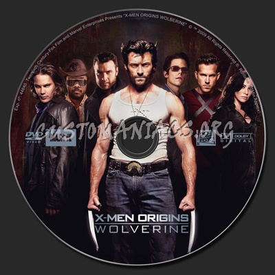 X-Men Origins: Wolverine dvd label