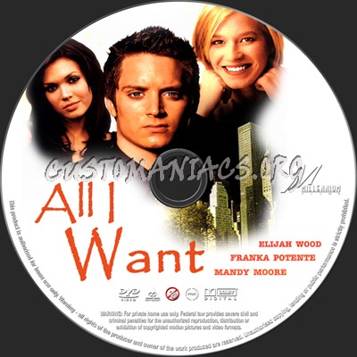 All I Want dvd label