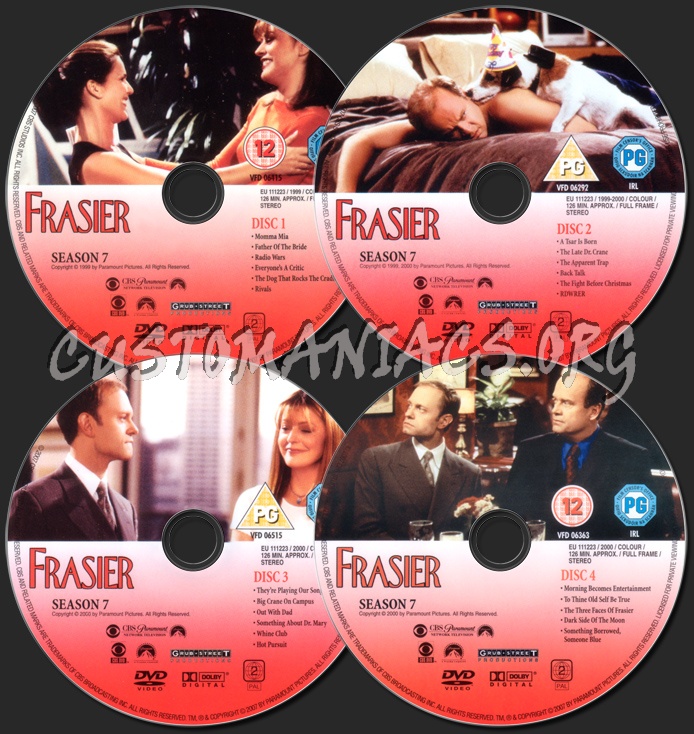 Frasier Series 7 dvd label