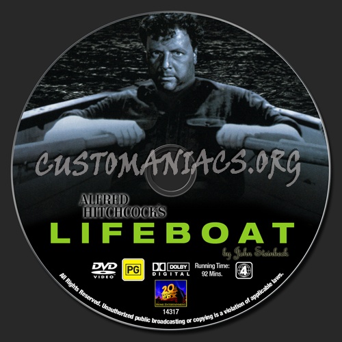 Lifeboat dvd label