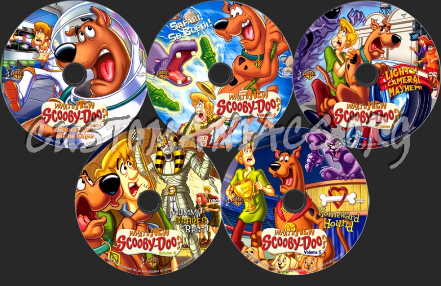 What's New Scooby Doo Vol 1 - 5 dvd label