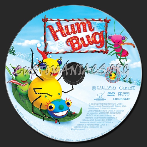 Miss Spider's Sunny Patch Friends: Hum Bug dvd label