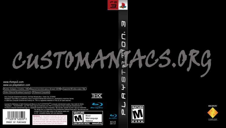 PS3 Playstation 3 - Template - custom by Q-D dvd label