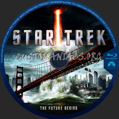 Star Trek (2009) blu-ray label