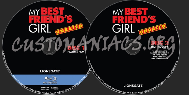 My Best Friend's Girl blu-ray label